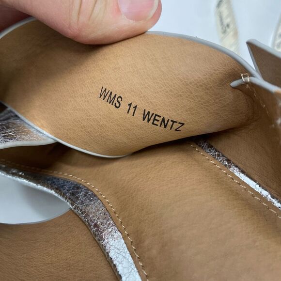 NWOB DV by Dolce Vita Wentz Platform Crackled Silver Metallic Women’s 11 Disco - Picture 4 of 11